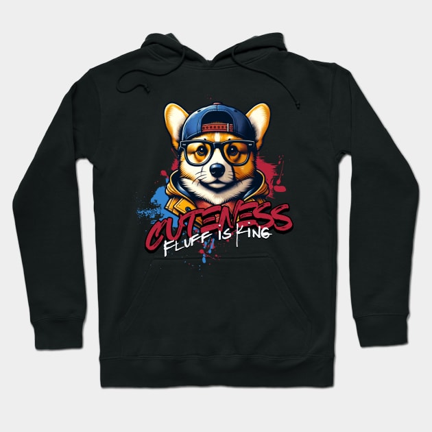 Cuteness Fluff is King Hoodie by CloudEagleson